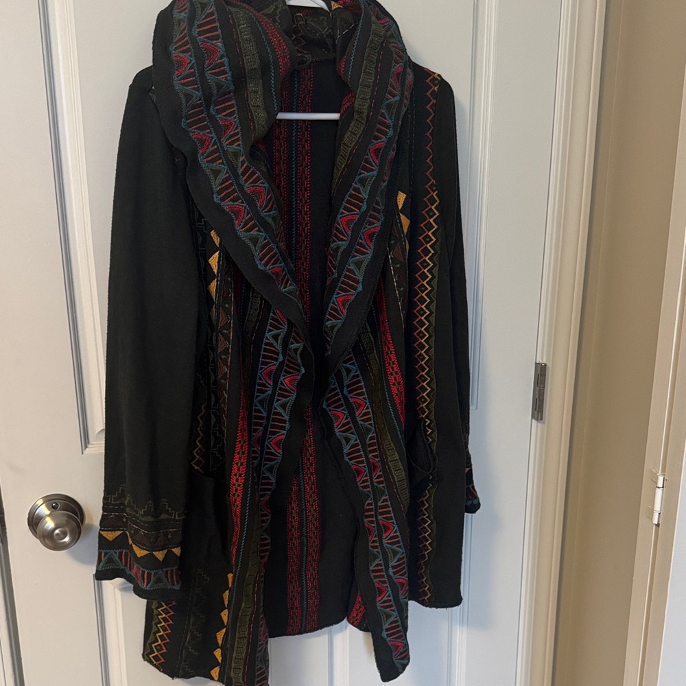 Beautiful Embroidered Long Women’s Cardigan